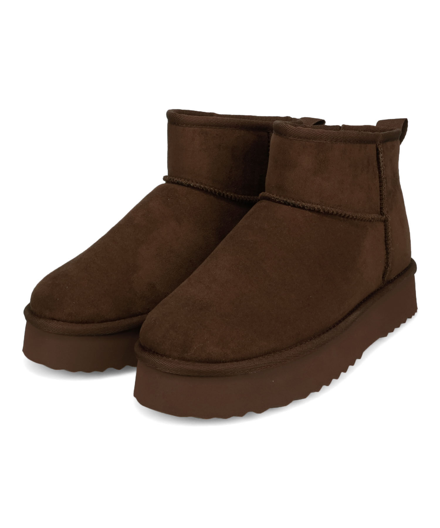 ORiental TRaffic「● 2025秋冬新作 ●【 厚底 】ムートン ショートブーツ /51409 防寒 」|ショートブーツ|