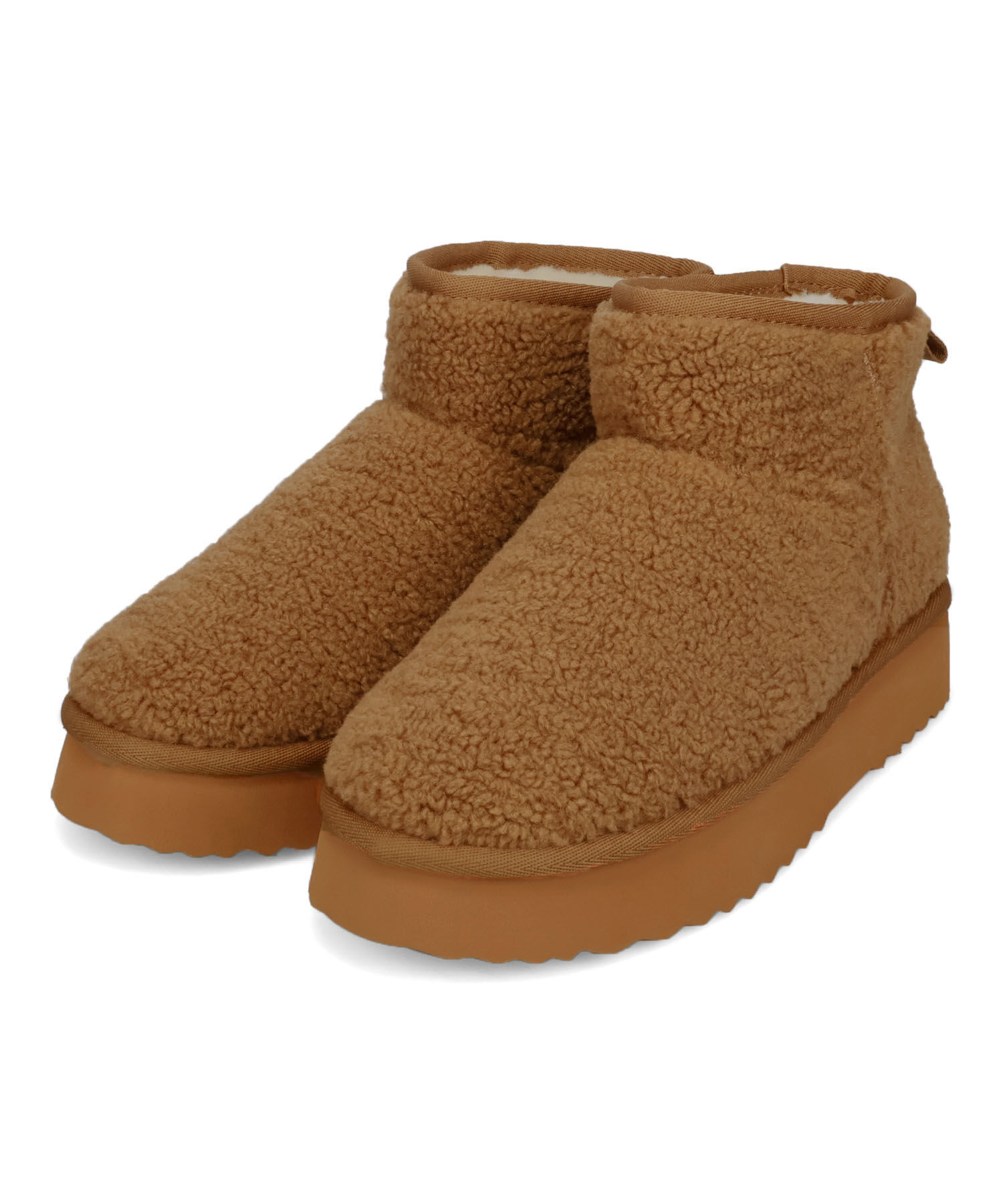 ORiental TRaffic「● 2025秋冬新作 ●【 厚底 】ムートン ショートブーツ /51409 防寒 」|ショートブーツ|