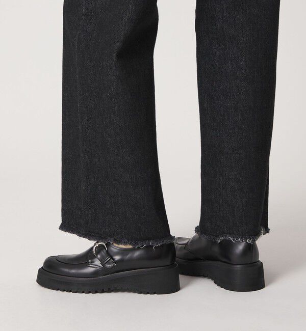 ODETTE E ODILE「モンクストラップボリュームソールフラット55&uarr;」|ローファー|