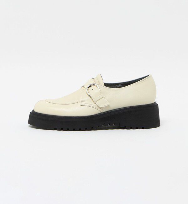 ODETTE E ODILE「モンクストラップボリュームソールフラット55&uarr;」|ローファー|NATURAL