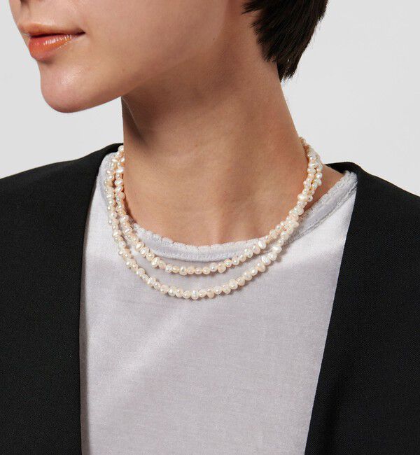 UNITED ARROWS「＜les bonbon＞EFTLS PL ロングネックレス2」|ネックレス|WHITE