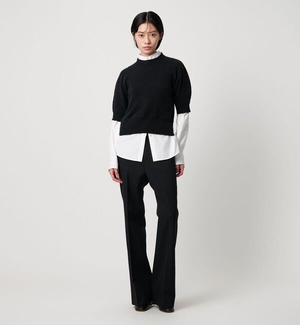 AEWEN MATOPH「＜AEWEN MATOPH＞ウールセーブルミックス5分袖ニット」|ニット・セーター|