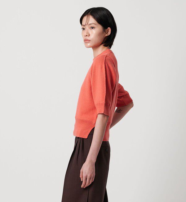 AEWEN MATOPH「＜AEWEN MATOPH＞ウールセーブルミックス5分袖ニット」|ニット・セーター|