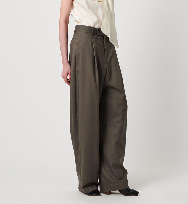 AEWEN MATOPH「＜AEWEN MATOPH＞ウールタック カーブパンツ」|チノ|