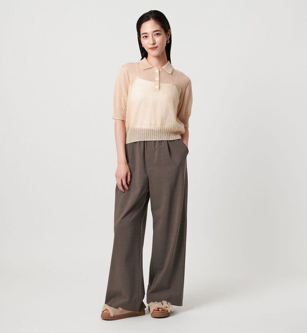 UNITED ARROWS「サテン ウエスト イージー パンツ ‐ウォッシャブル‐」|その他|