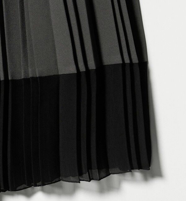UNITED ARROWS「シアー コンビ プリーツ スカート」|スカート|