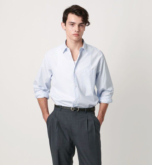 UNITED ARROWS「カリビアーナミルズ ポプリン レギュラーカラーシャツ」|シャツ・ブラウス|