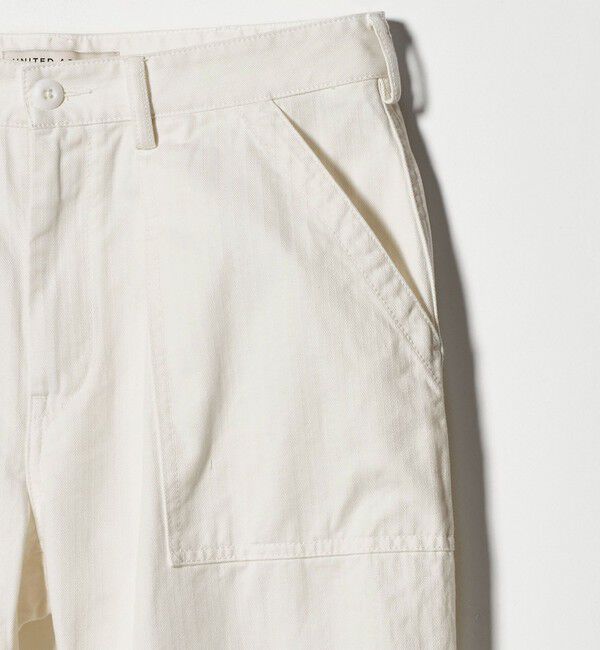 UNITED ARROWS「ヘリンボーン ファティーグパンツ」|チノ|