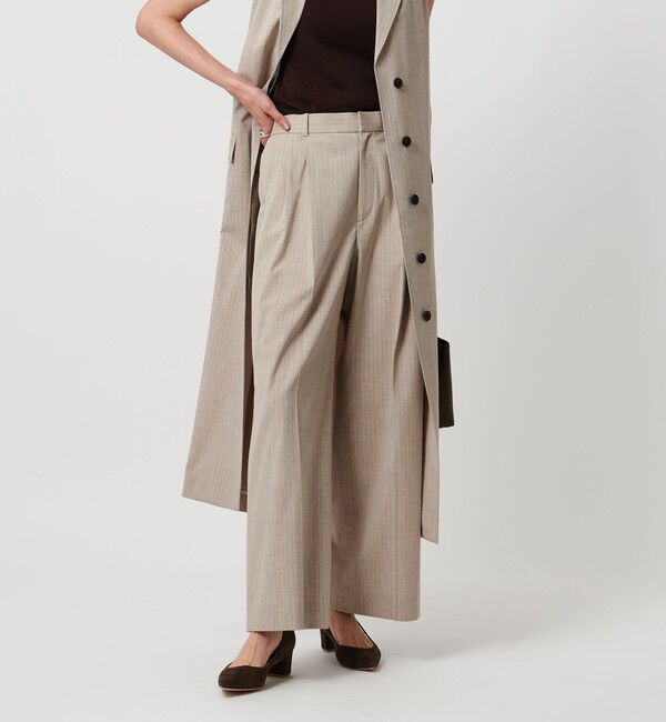 UNITED ARROWS「REOPEL ワイドパンツ ‐ウォッシャブル‐」|チノ|