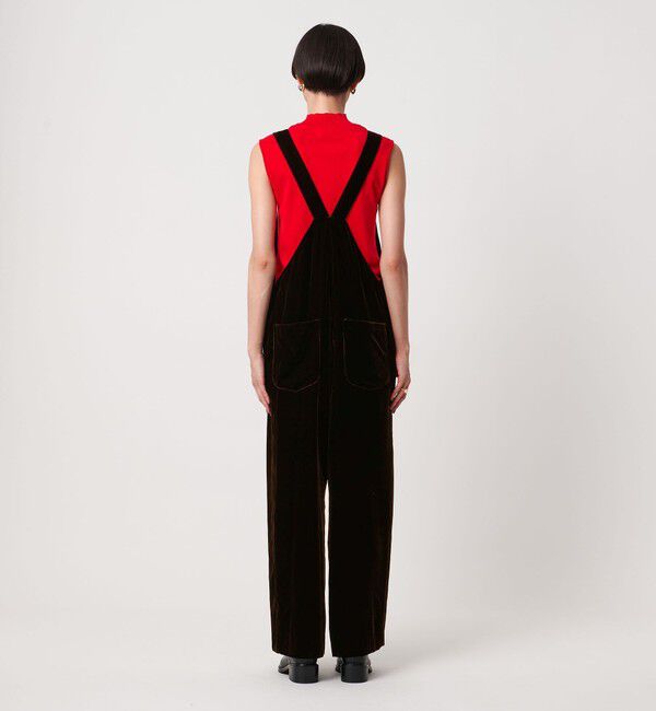 UNITED ARROWS「ベルベット サロペット パンツ」|オールインワン|