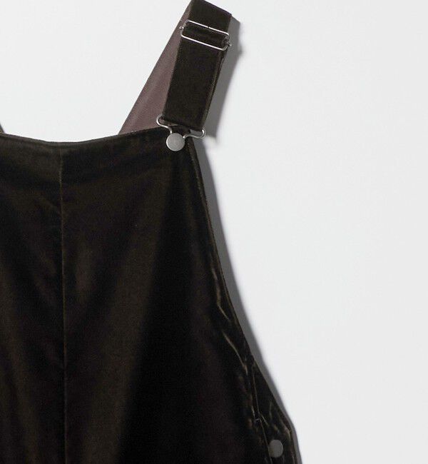 UNITED ARROWS「ベルベット サロペット パンツ」|オールインワン|