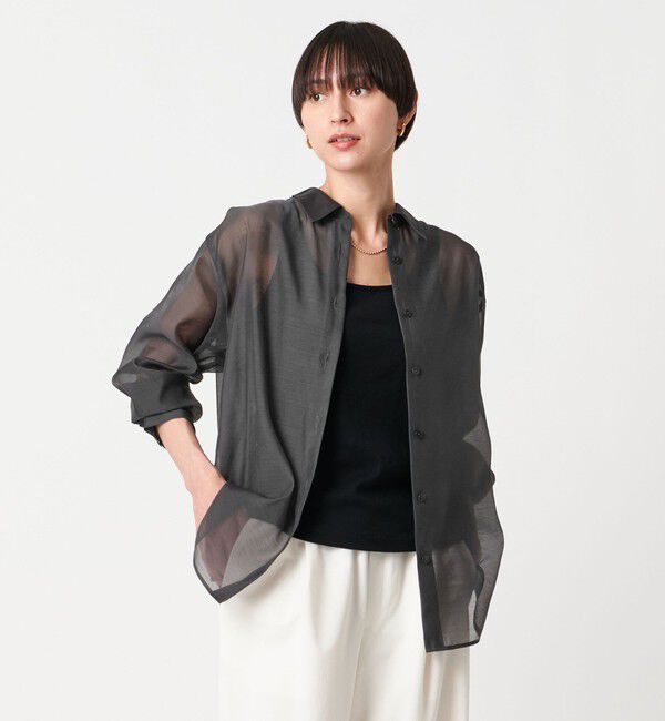 UNITED ARROWS「シアー シャツ -ウォッシャブル-」|シャツ・ブラウス|