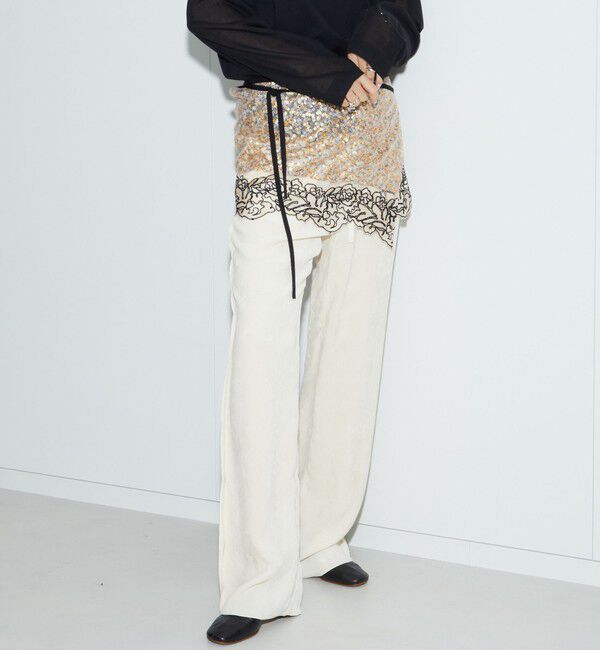 AEWEN MATOPH「＜AEWEN MATOPH＞ベルベットメローイージーパンツ」|その他|OFF WHITE