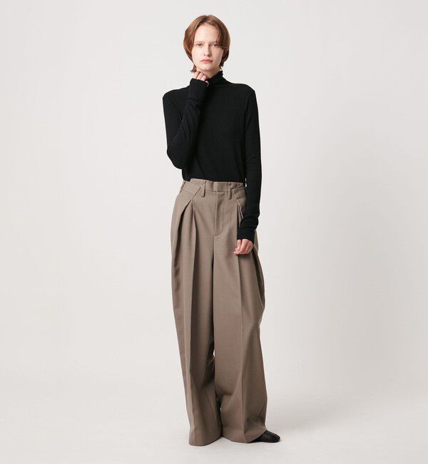 AEWEN MATOPH「＜AEWEN MATOPH＞テレコハイネックロングスリーブカットソー」|Tシャツ・カットソー|