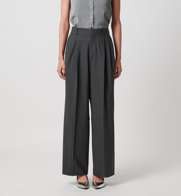 UNITED ARROWS「トロピカル ２タック ワイドパンツ ストレッチ」|チノ|