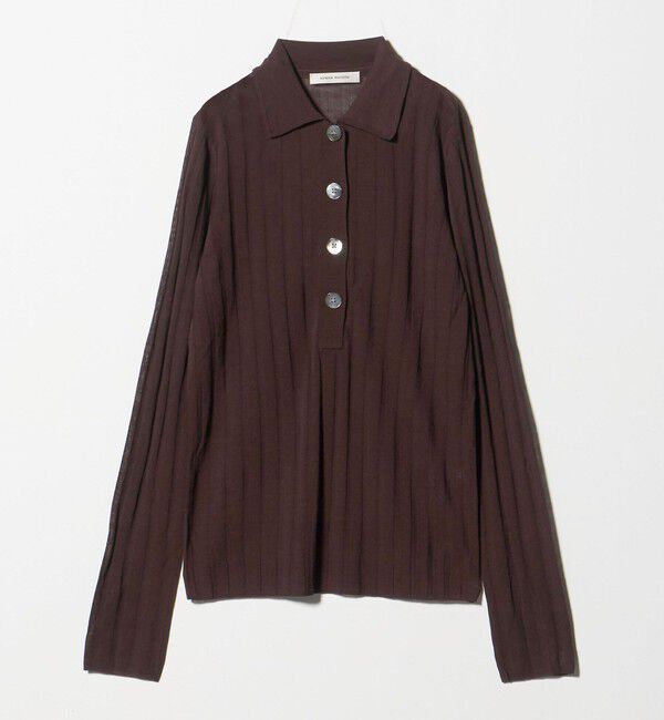 AEWEN MATOPH「＜AEWEN MATOPH＞シアーリブポロニット」|ニット・セーター|