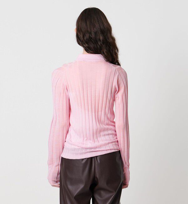 AEWEN MATOPH「＜AEWEN MATOPH＞シアーリブポロニット」|ニット・セーター|