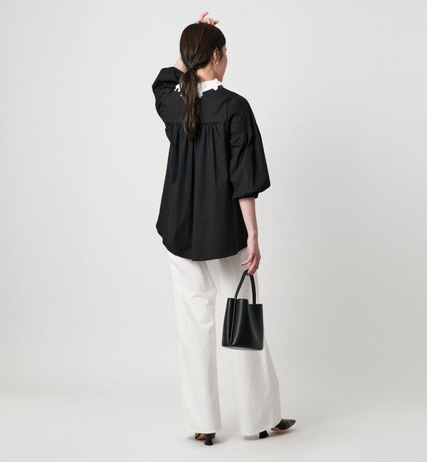 UNITED ARROWS「2WAYカラー ブラウス‐ウォッシャブル‐」|シャツ・ブラウス|