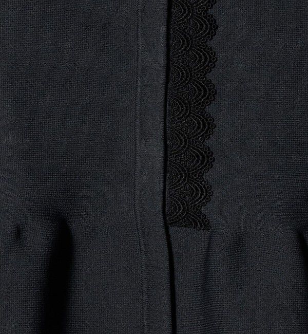 UNITED ARROWS「レース ペプラム ニットベスト ‐ウォッシャブル‐」|ベスト・ジレ|