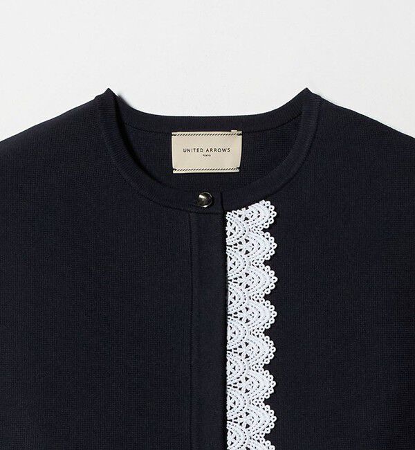 UNITED ARROWS「レース ペプラム ニットベスト ‐ウォッシャブル‐」|ベスト・ジレ|