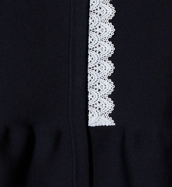 UNITED ARROWS「レース ペプラム ニットベスト ‐ウォッシャブル‐」|ベスト・ジレ|