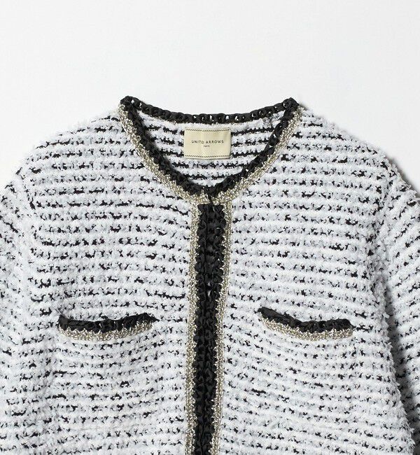 UNITED ARROWS「ツイードライク ニットカーディガン」|カーディガン|