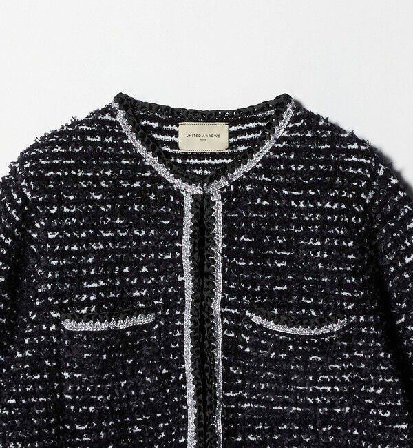 UNITED ARROWS「ツイードライク ニットカーディガン」|カーディガン|