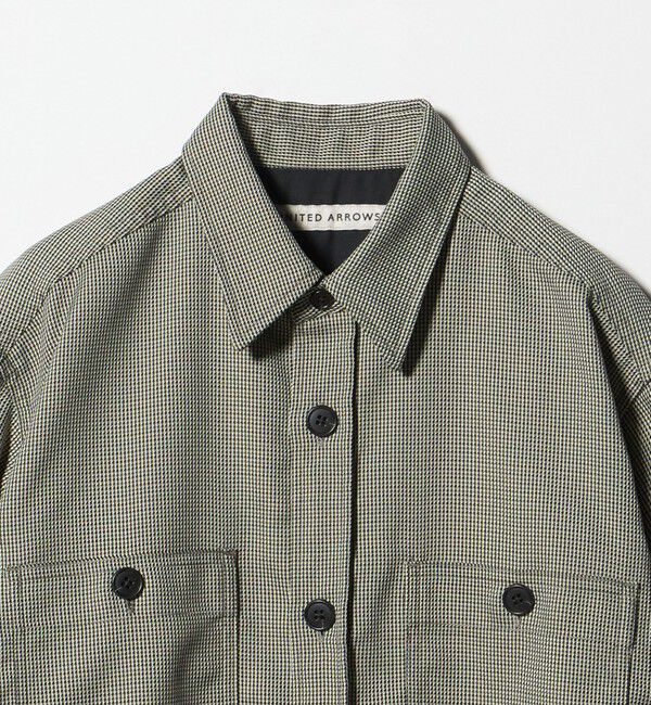 UNITED ARROWS「ツイードライク ダブルポケット オーバー シャツ」|シャツ・ブラウス|
