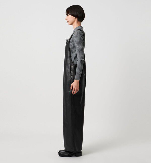 UNITED ARROWS「レザーライク サロペット パンツ‐ウォッシャブル‐」|オールインワン|