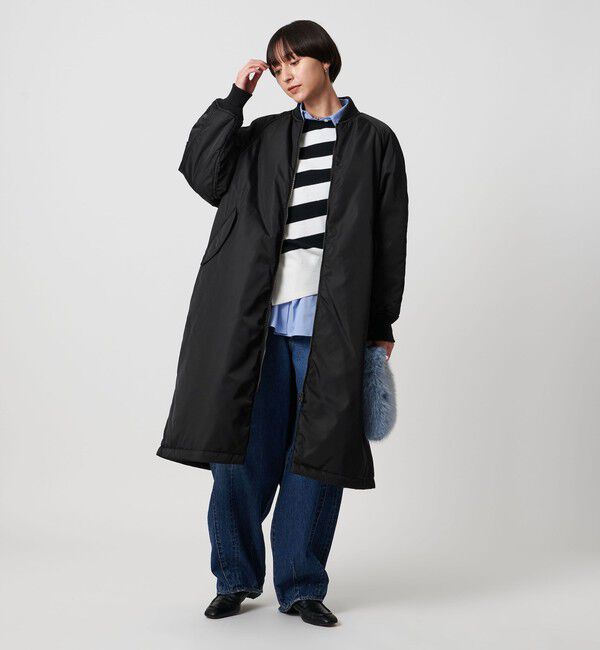 UNITED ARROWS「【別注】＜TICCA＞ロング MA-1 コート」|その他|BLACK