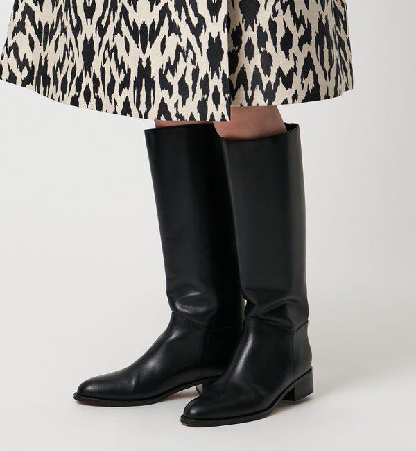 UNITED ARROWS「バックジップ ロングブーツ」|ロングブーツ|