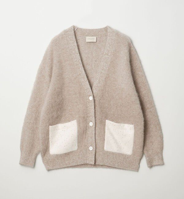 UNITED ARROWS「フォックスカシミヤ スパンコール ミドル カーディガン」|カーディガン|