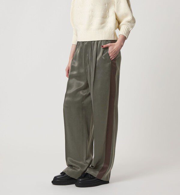 ASTRAET「＜ASTRAET＞ キュプラ ツイル ソクショウ ワイドパンツ」|その他|MD.GRAY