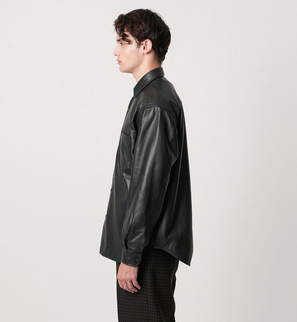 UNITED ARROWS「シープレザー オーバーシャツ」|その他|