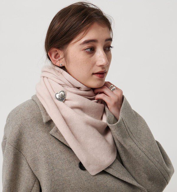 UNITED ARROWS「【別注】＜ASAUCE MELER＞カシミヤ スカーフ」|バンダナ・スカーフ|LT.PINK
