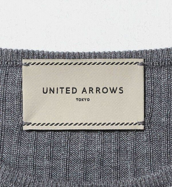 UNITED ARROWS「リブ クルーネック ニット」|ニット・セーター|