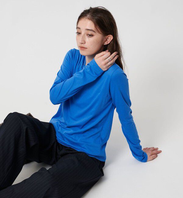 UNITED ARROWS「コットン ジャージー ロングスリーブ カットソー ‐ウォッシャブル‐」|Tシャツ・カットソー|COBALT