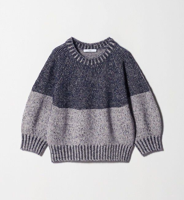 ASTRAET「＜ASTRAET＞3G ショートスリーブ クルーネックニット」|ニット・セーター|NAVY