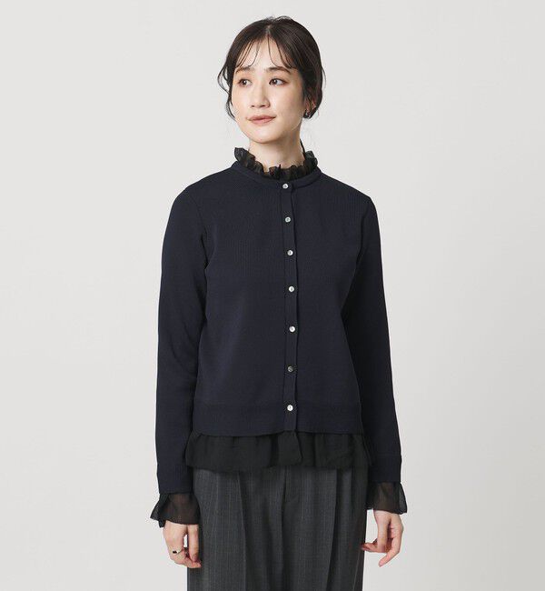 UNITED ARROWS「4WAY シフォン カーディガン ‐ウォッシャブル‐」|カーディガン|