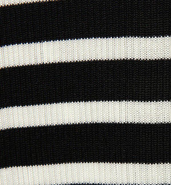 UNITED ARROWS「リブ ボーダー タートル ニット」|ニット・セーター|