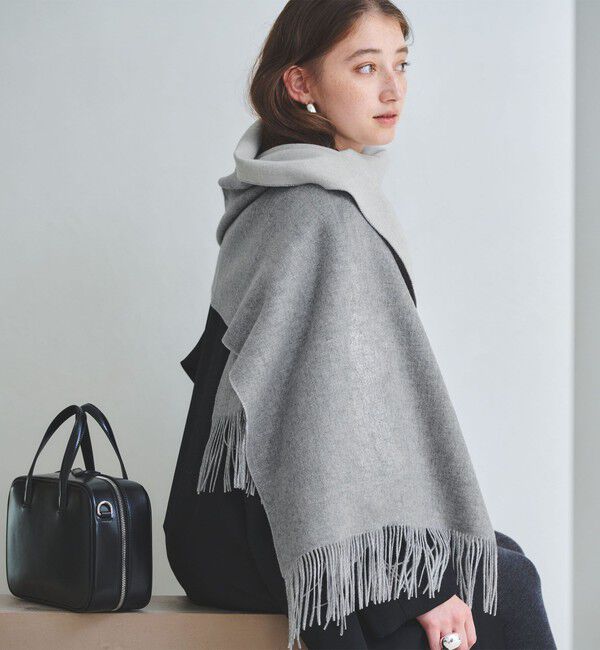 UNITED ARROWS「カシミヤ リバーシブル ストール」|ストール|MD.GRAY