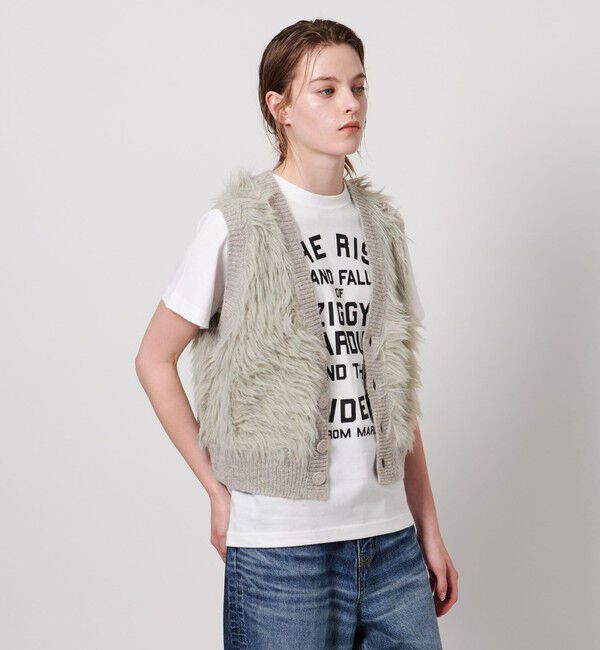 ASTRAET「＜ASTRAET＞シャギー Vネック ベスト」|ベスト・ジレ|