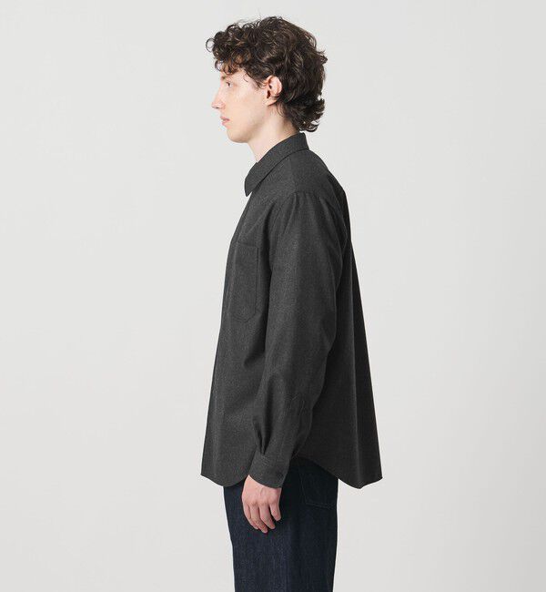 UNITED ARROWS「ライトメルトン ジップアップ オーバーシャツ」|シャツ・ブラウス|