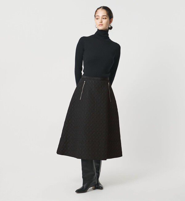 UNITED ARROWS「ダイヤ キルト フレア スカート」|スカート|