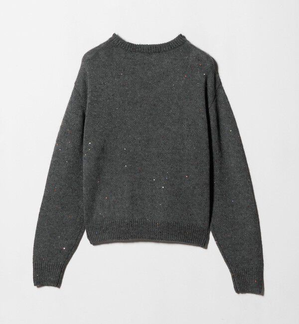 UNITED ARROWS「フラワー スパンコール クルーネック ニット」|ニット・セーター|