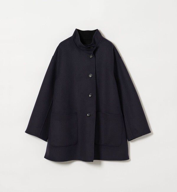 UNITED ARROWS「バイカラー リバー Aライン コート」|その他|