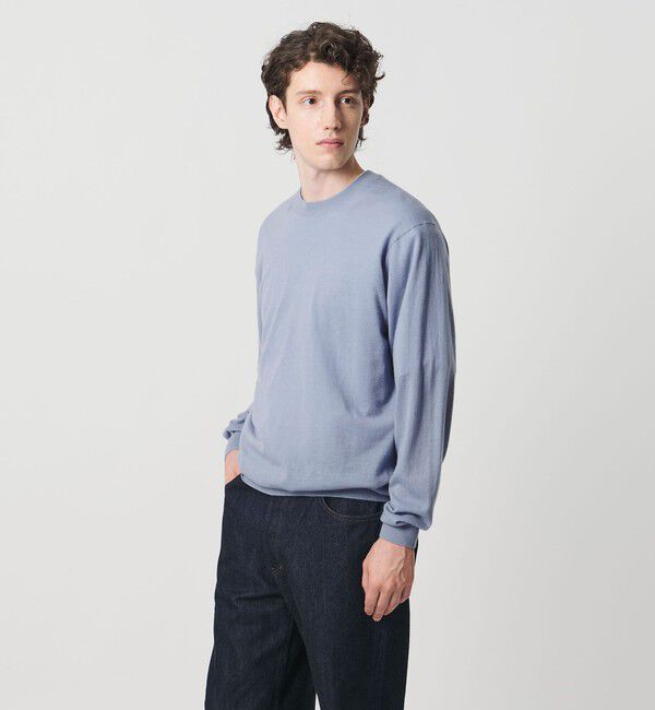 UNITED ARROWS「カシミヤ ハイゲージ クルーネックニット」|ニット・セーター|