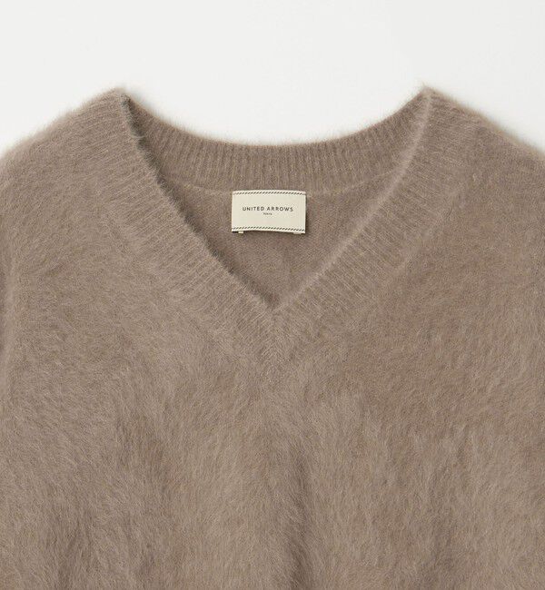 UNITED ARROWS「フォックスカシミヤ Vネック ニット」|ニット・セーター|