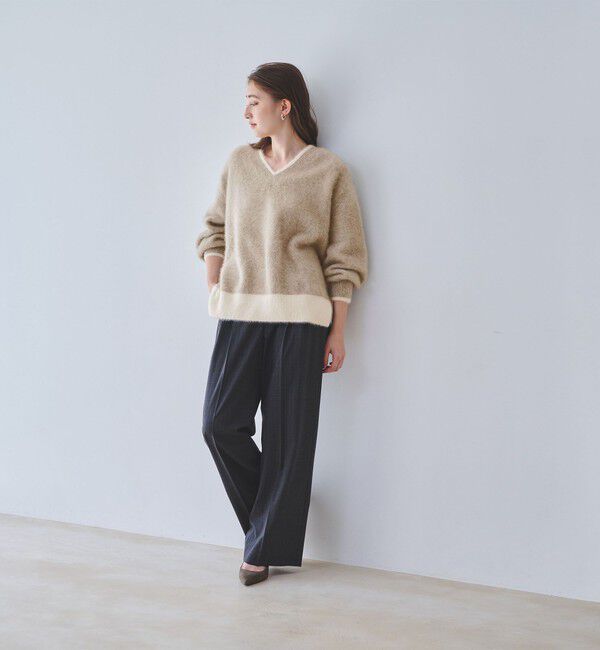 UNITED ARROWS「フォックスカシミヤ Vネック ニット」|ニット・セーター|