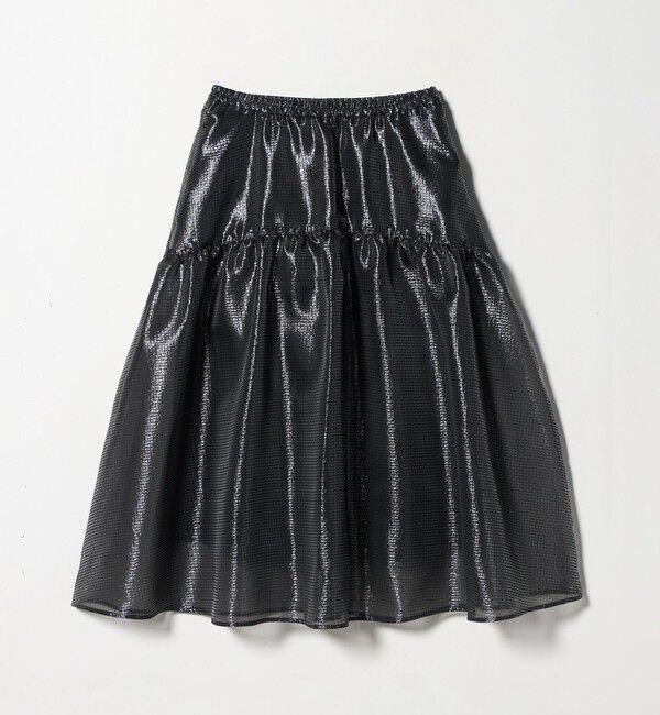 UNITED ARROWS「スケルトン シャイン ジャガード スカート ‐ウォッシャブル‐」|フレア|